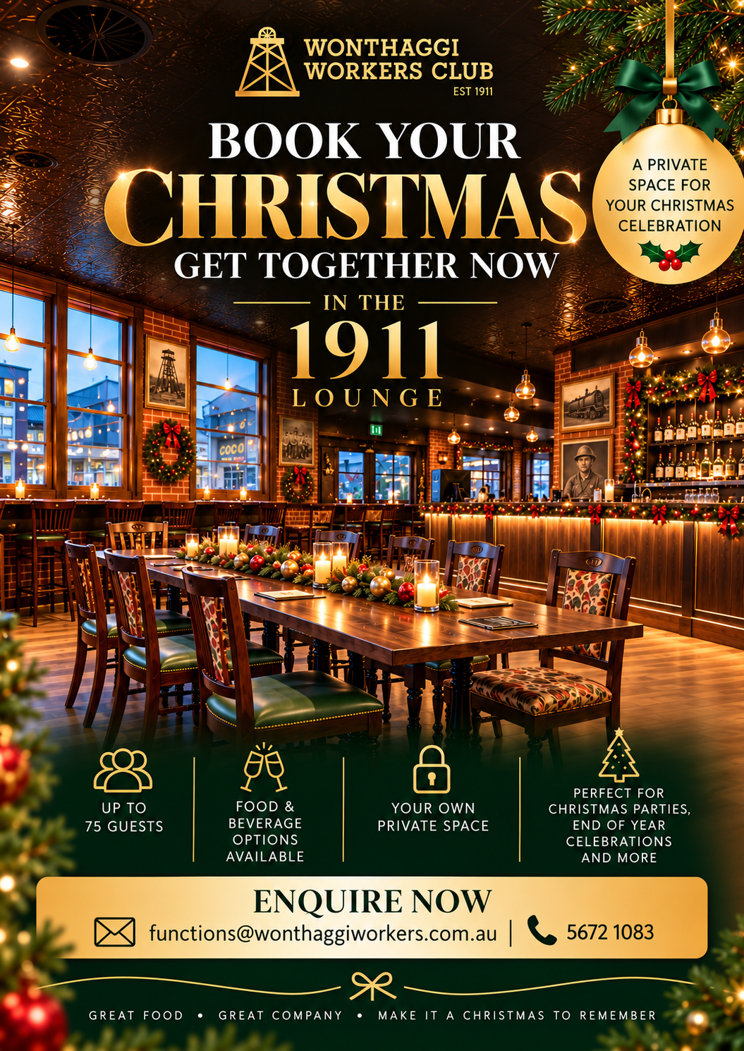 Book your Christmas