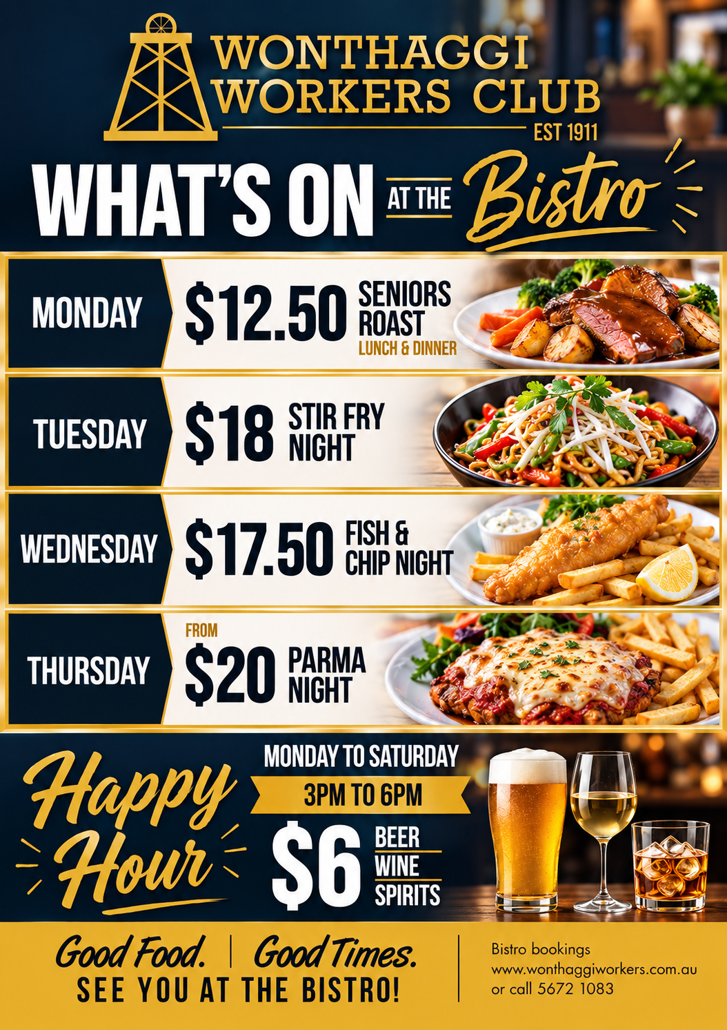 What’s On at the Bistro